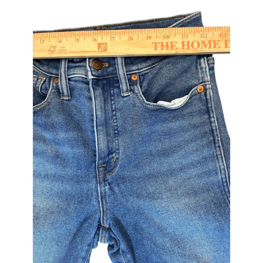 Madewell Jeans Women’s Size 24 Stovepipe High Rise Straight Leg Blue Denim - Picture 5 of 8
